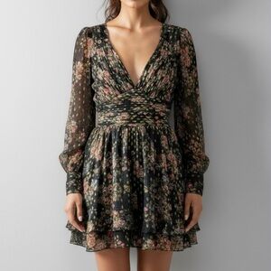 ROCOCO SAND Jane Botta Romper, Black Floral, XS
